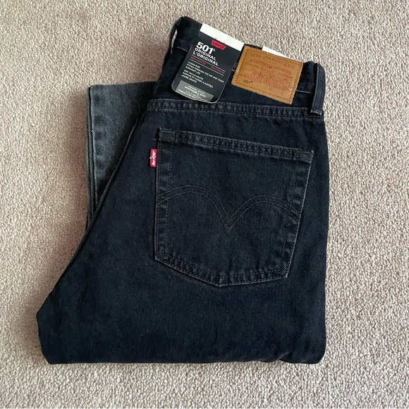 Levi's Denim - Levi’s Black 501 Original Chaps Jeans